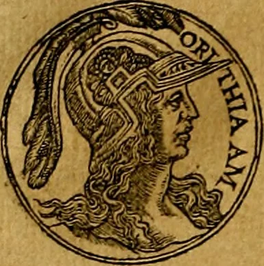 An illustration from Prontvario de le medaglie de piv illvstri, & fulgenti huomini & donne, dal pricipio del mondo insino al presente tempo.., 1553, leaf 57