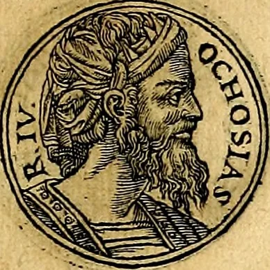 An illustration from Prontvario de le medaglie de piv illvstri, & fulgenti huomini & donne, dal pricipio del mondo insino al presente tempo.., 1553, leaf 82
