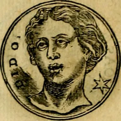 An illustration from Prontvario de le medaglie de piv illvstri, & fulgenti huomini & donne, dal pricipio del mondo insino al presente tempo.., 1553, leaf 85