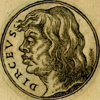 An illustration from Prontvario de le medaglie de piv illvstri, & fulgenti huomini & donne, dal pricipio del mondo insino al presente tempo.., 1553, leaf 87