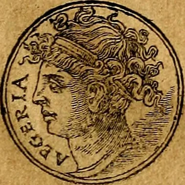 An illustration from Prontvario de le medaglie de piv illvstri, & fulgenti huomini & donne, dal pricipio del mondo insino al presente tempo.., 1553, leaf 98