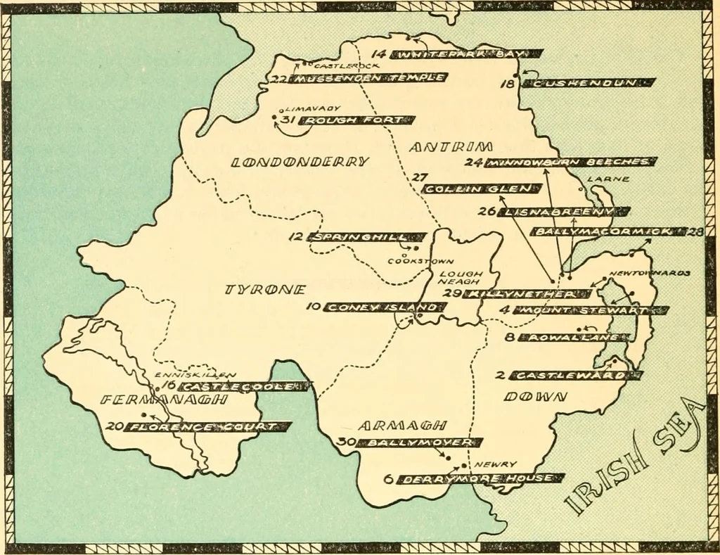 An illustration from The properties of the National Trust for places of historic interest or natural beauty in Northern Ireland / National Trust in Northern Ireland ; introduction by the Earl of Antrim, 1900, leaf 37