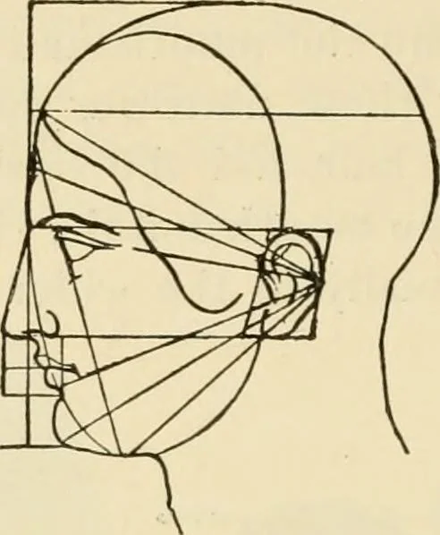 An illustration from Proportion and harmony of line and color in painting, sculpture, and architecture; an essay in comparative aesthetics, 1909, leaf 169