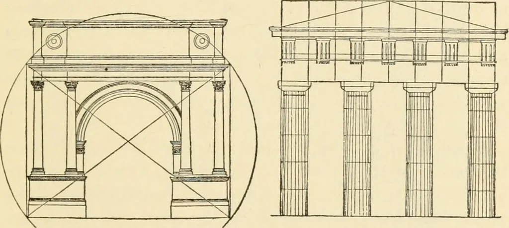 An illustration from Proportion and harmony of line and color in painting, sculpture, and architecture; an essay in comparative aesthetics, 1909, leaf 194
