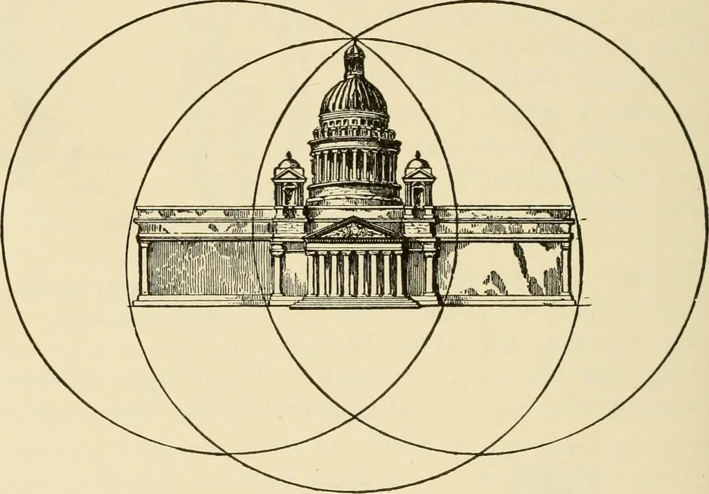An illustration from Proportion and harmony of line and color in painting, sculpture, and architecture; an essay in comparative aesthetics, 1909, leaf 325