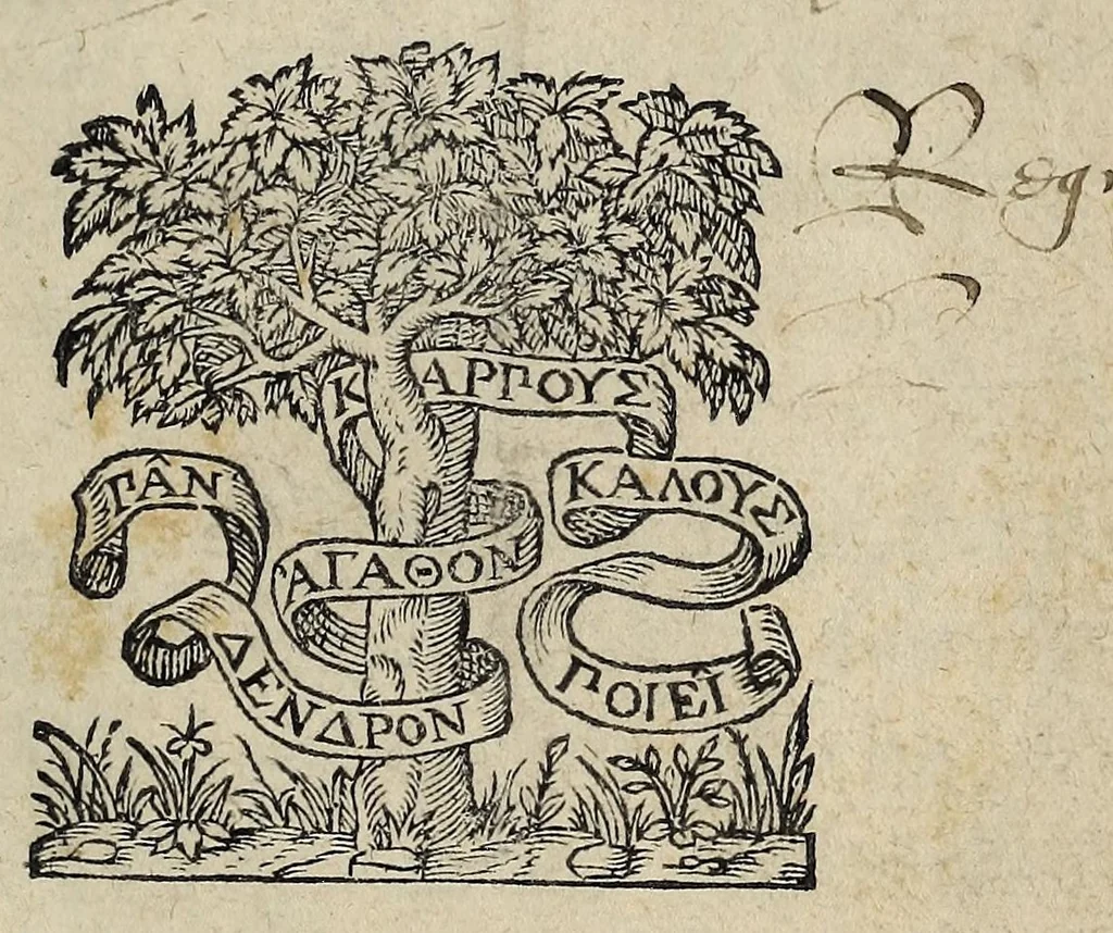 An illustration from Proposition faicte par le Roy, en l'assemblee des Estats, cuuerte en la ville de Blois, le vje de Decembre, 1576., 1576, leaf 9