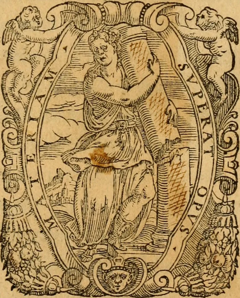 An illustration from Propositioni, overo Considerationi in materia di cose di stato, sotto titolo di Auuertimenti, Auuedimenti ciuili, & Concetti politici, 1583, leaf 4