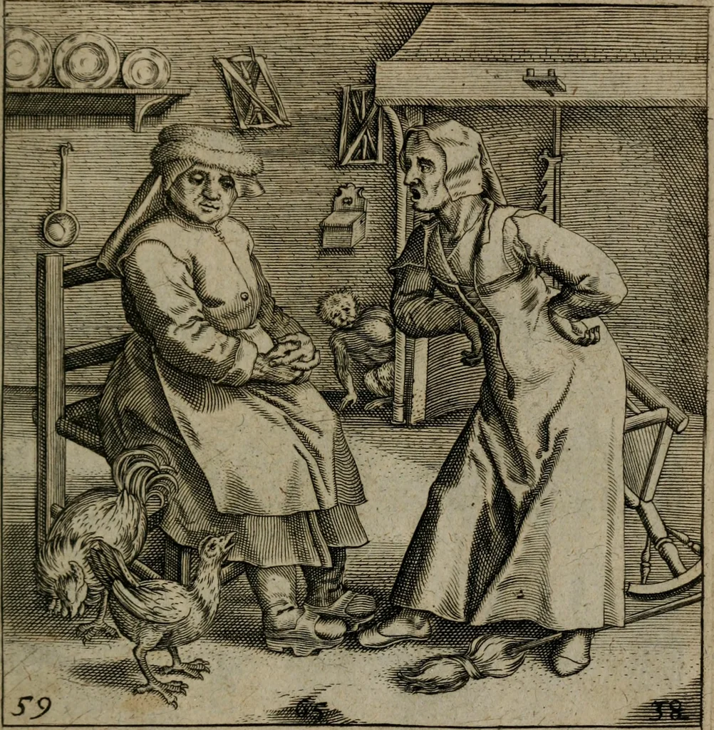 An illustration from Proscenivm vitæ hvmanæ, siue Emblematvm secvlarivm, ivcvndissima, & artificiosissima varietate vitæ hvmanæ & seculi huius deprauati mores, ac studia peruersissima adumbrantium: et Latinis versibvs, explicatorum, decades septem multis figuris adauctæ, & in vsum studiosæ inprimis iuuentutis ita adornatæ vt instar albi amicorvm sodalitatum symbolis, & insigniis conscribendis depingendisq; inseruire commode possint, 1627, leaf 130
