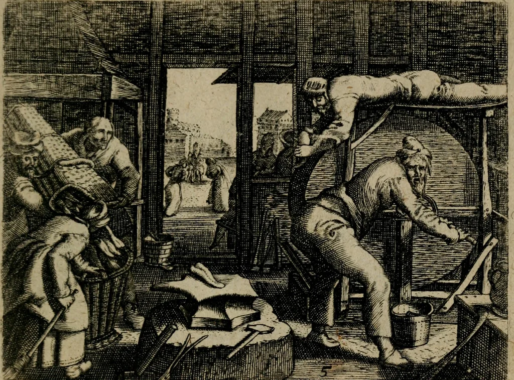 An illustration from Proscenivm vitæ hvmanæ, siue Emblematvm secvlarivm, ivcvndissima, & artificiosissima varietate vitæ hvmanæ & seculi huius deprauati mores, ac studia peruersissima adumbrantium: et Latinis versibvs, explicatorum, decades septem multis figuris adauctæ, & in vsum studiosæ inprimis iuuentutis ita adornatæ vt instar albi amicorvm sodalitatum symbolis, & insigniis conscribendis depingendisq; inseruire commode possint, 1627, leaf 30