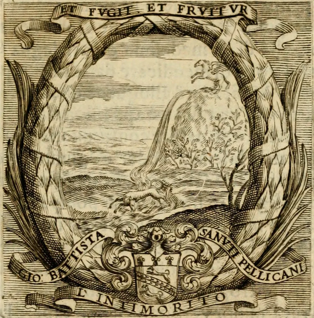 An illustration from Prose de' signori accademici Gelati di Bologna ... : colle loro imprese anteposte a' discorsi, 1671, leaf 152