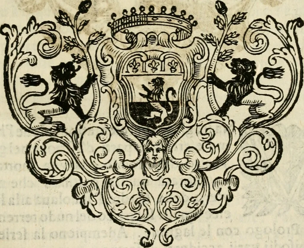An illustration from Prose de' signori accademici Gelati di Bologna ... : colle loro imprese anteposte a' discorsi, 1671, leaf 204