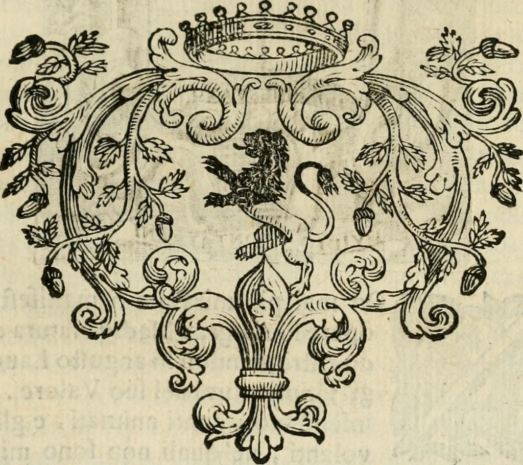 An illustration from Prose de' signori accademici Gelati di Bologna ... : colle loro imprese anteposte a' discorsi, 1671, leaf 214