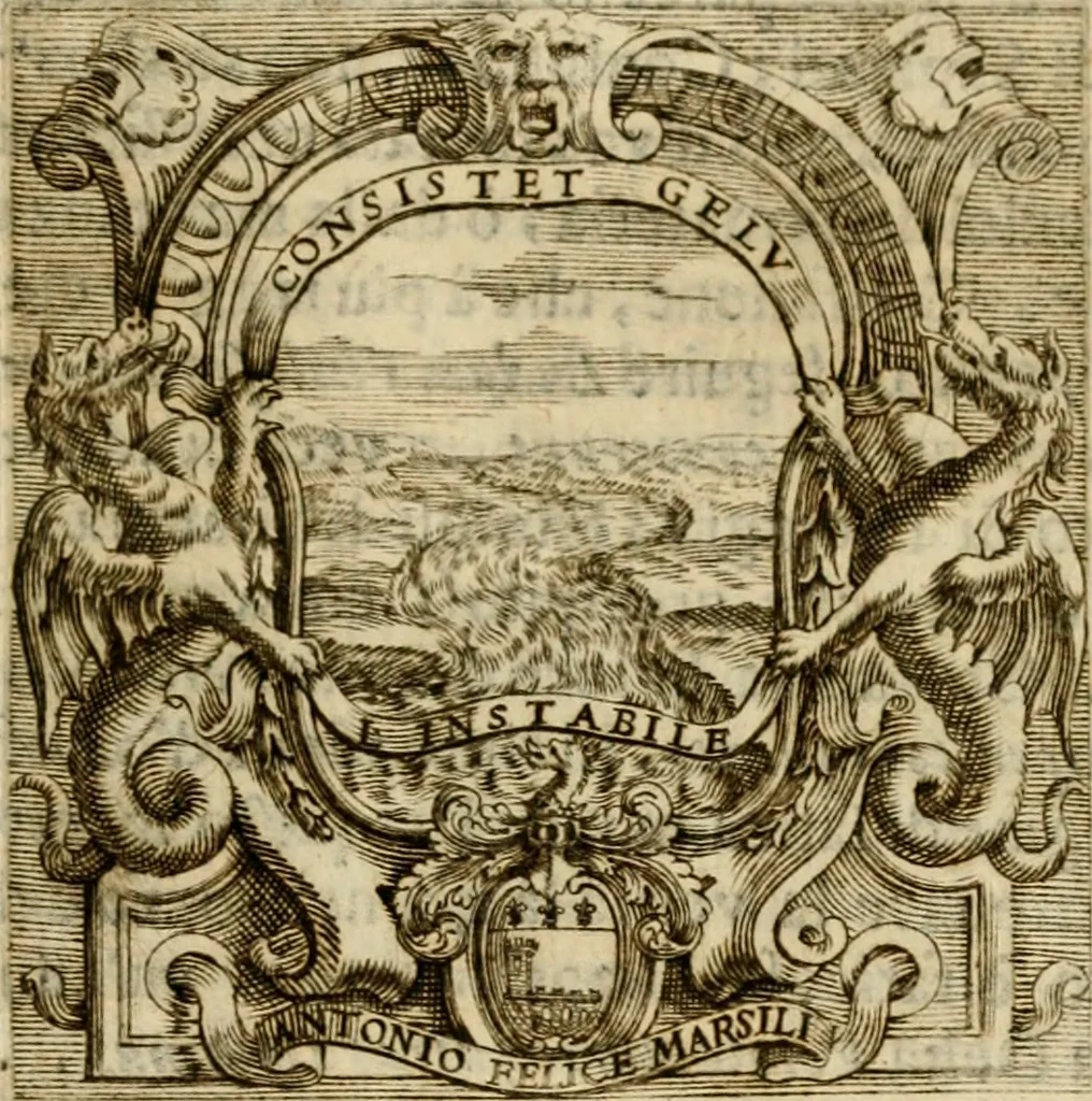 An illustration from Prose de' signori accademici Gelati di Bologna ... : colle loro imprese anteposte a' discorsi, 1671, leaf 324