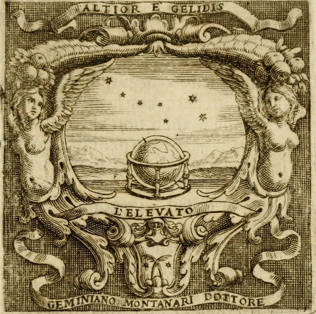 An illustration from Prose de' signori accademici Gelati di Bologna ... : colle loro imprese anteposte a' discorsi, 1671, leaf 394