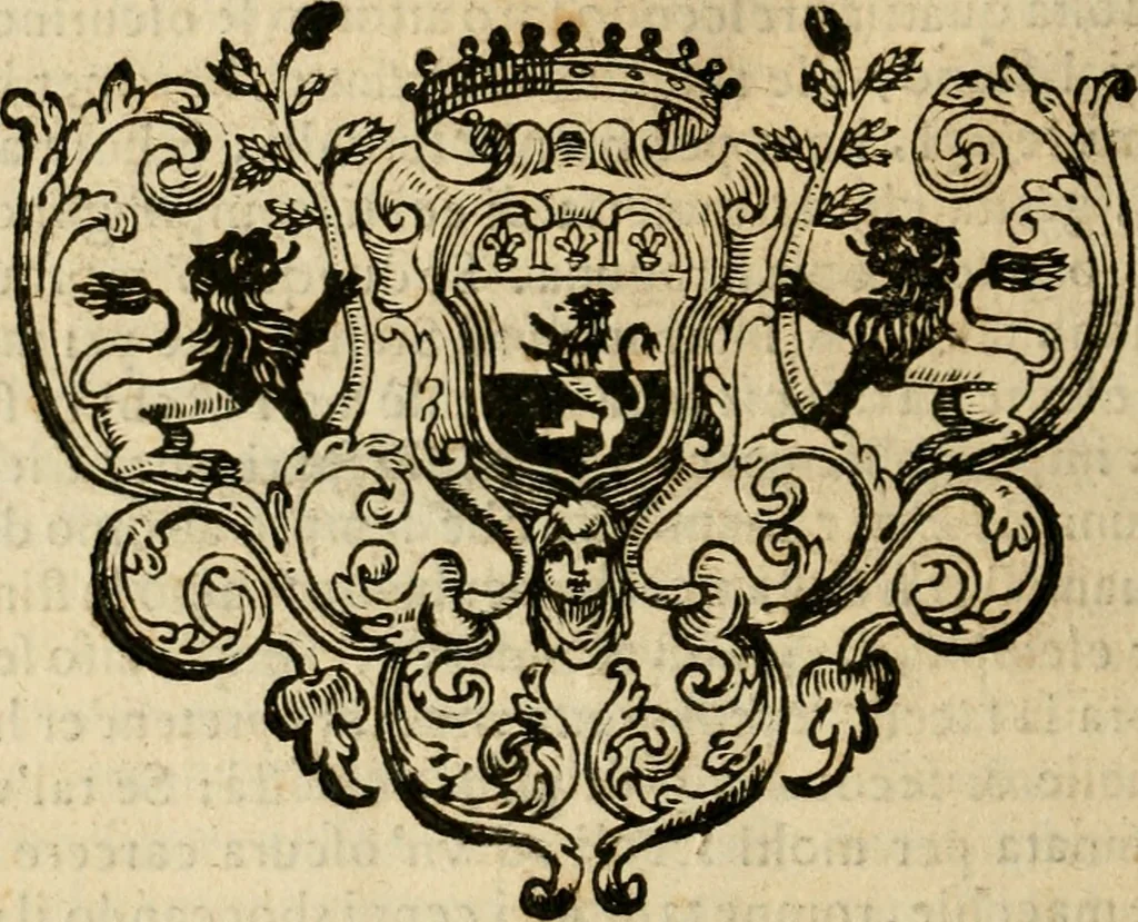 An illustration from Prose de' signori accademici Gelati di Bologna ... : colle loro imprese anteposte a' discorsi, 1671, leaf 415