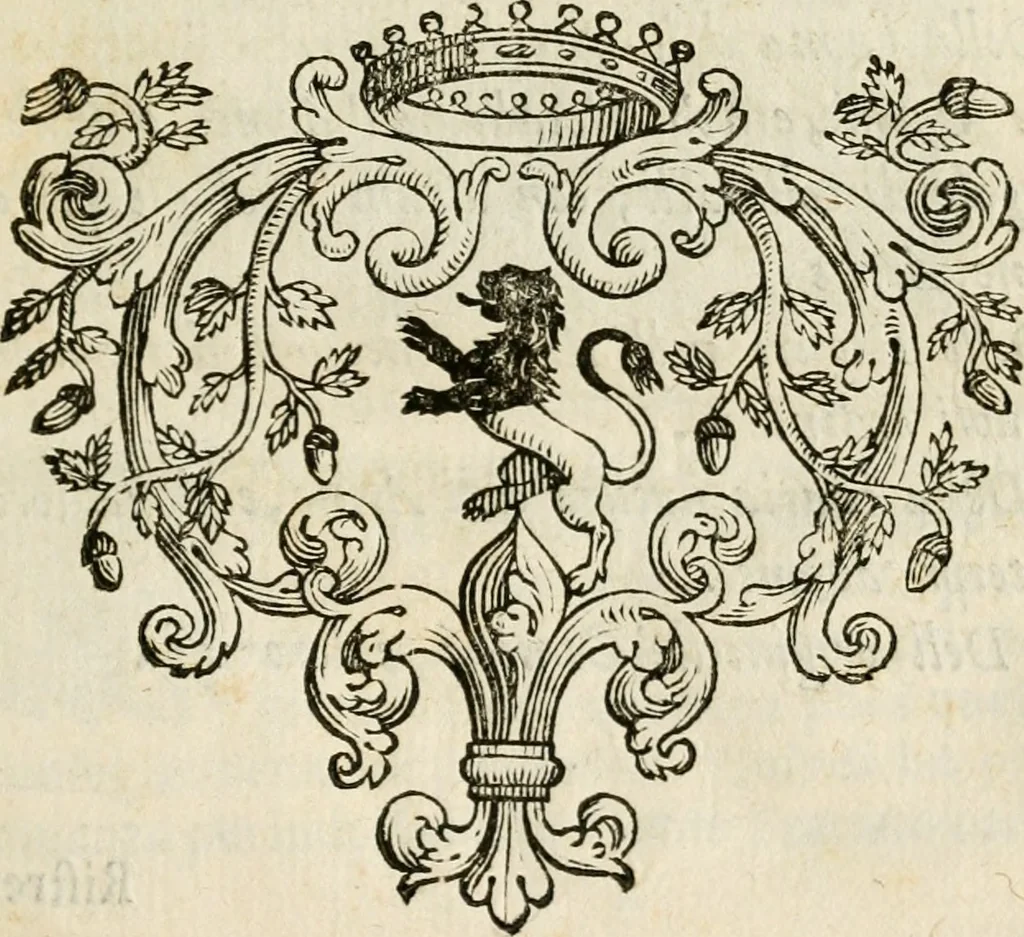 An illustration from Prose de' signori accademici Gelati di Bologna ... : colle loro imprese anteposte a' discorsi, 1671, leaf 82