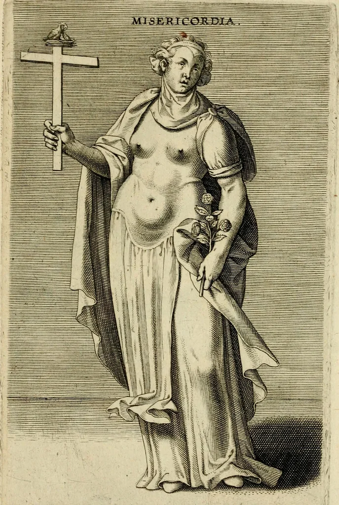 An illustration from Prosopographia, sive, Virtvtvm, animi, corporis, bonorvm externorvm, vitiorvm, et affectvvm variorvm delineatio, 1600, leaf 18