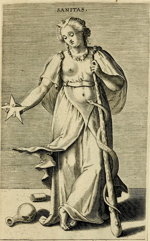 An illustration from Prosopographia, sive, Virtvtvm, animi, corporis, bonorvm externorvm, vitiorvm, et affectvvm variorvm delineatio, 1600, leaf 26