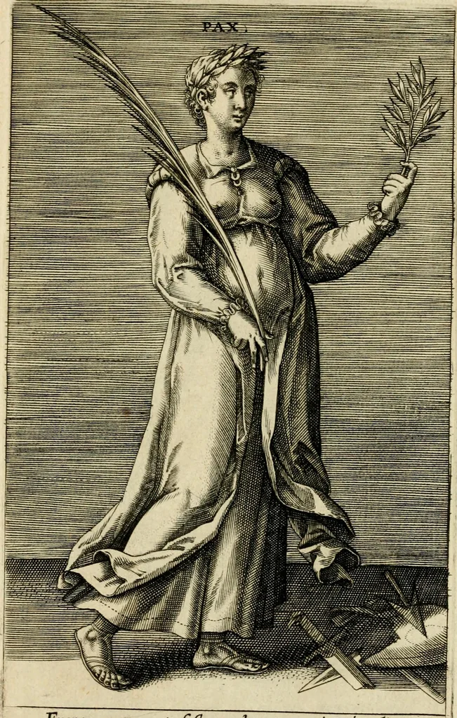 An illustration from Prosopographia, sive, Virtvtvm, animi, corporis, bonorvm externorvm, vitiorvm, et affectvvm variorvm delineatio, 1600, leaf 30