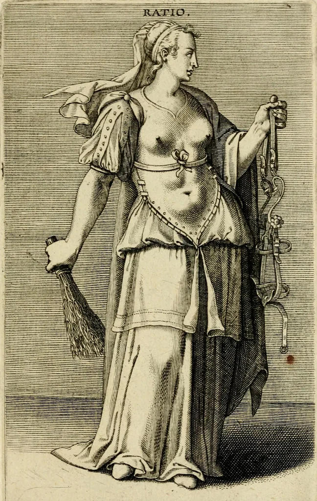 An illustration from Prosopographia, sive, Virtvtvm, animi, corporis, bonorvm externorvm, vitiorvm, et affectvvm variorvm delineatio, 1600, leaf 56
