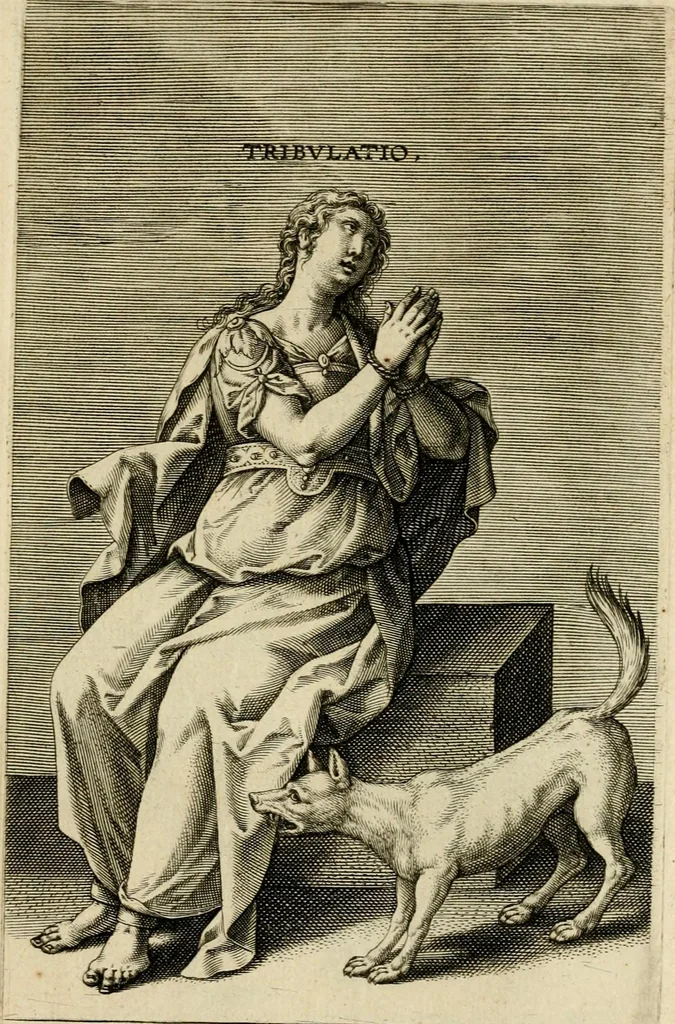 An illustration from Prosopographia, sive, Virtvtvm, animi, corporis, bonorvm externorvm, vitiorvm, et affectvvm variorvm delineatio, 1600, leaf 60