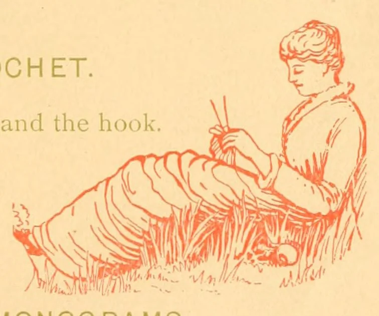 An illustration from Prospectus of the Canfield competitive art-needle-work exhibit. 2d annual display. 1887, 1887, leaf 15