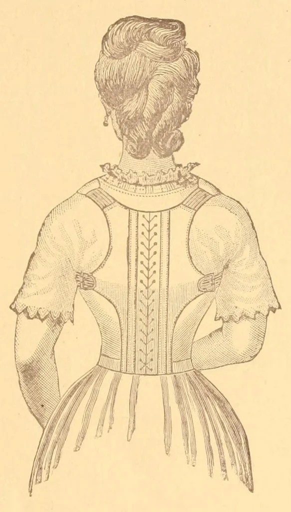 An illustration from Prospectus of the Canfield competitive art-needle-work exhibit. 2d annual display. 1887, 1887, leaf 33