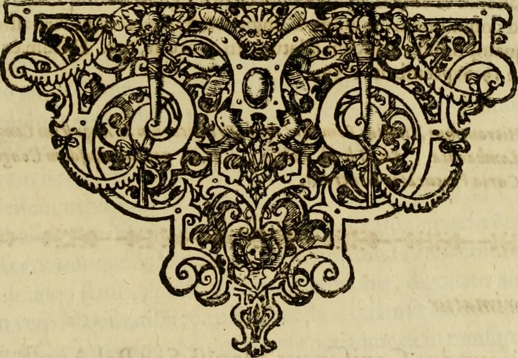 An illustration from Prosperi Fagnani Jus canonicum, sive, Commentaria absolutissima in V. libros decretales : cum indice copiosissimo rerum ac verborum alphabetica serie digesto, & iuxta materiarum varietatem distincto : tomus primus[-quintus] complectens primam[-secundam] partem primi libri Decretalium, 1676, leaf 8