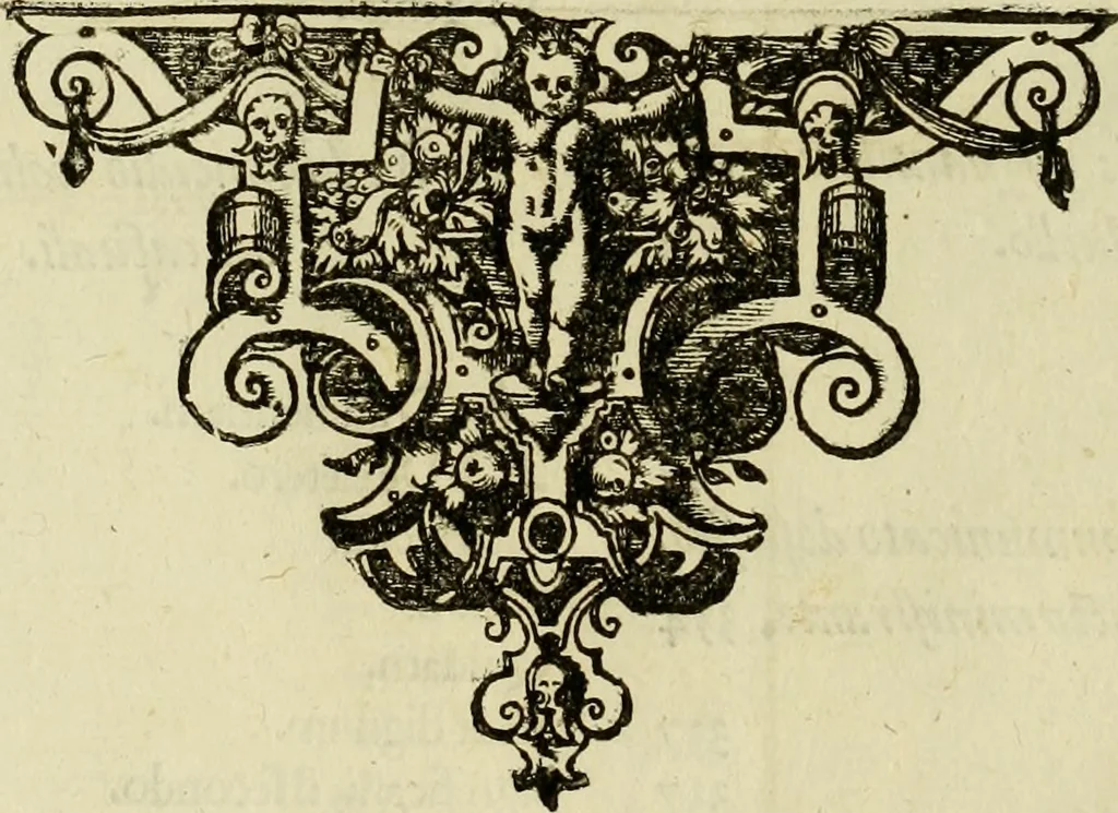 An illustration from Prosperi Fagnani Jus canonicum, sive, Commentaria absolutissima in V. libros decretales : cum indice copiosissimo rerum ac verborum alphabetica serie digesto, & iuxta materiarum varietatem distincto : tomus primus[-quintus] complectens primam[-secundam] partem primi libri Decretalium, 1676, leaf 7
