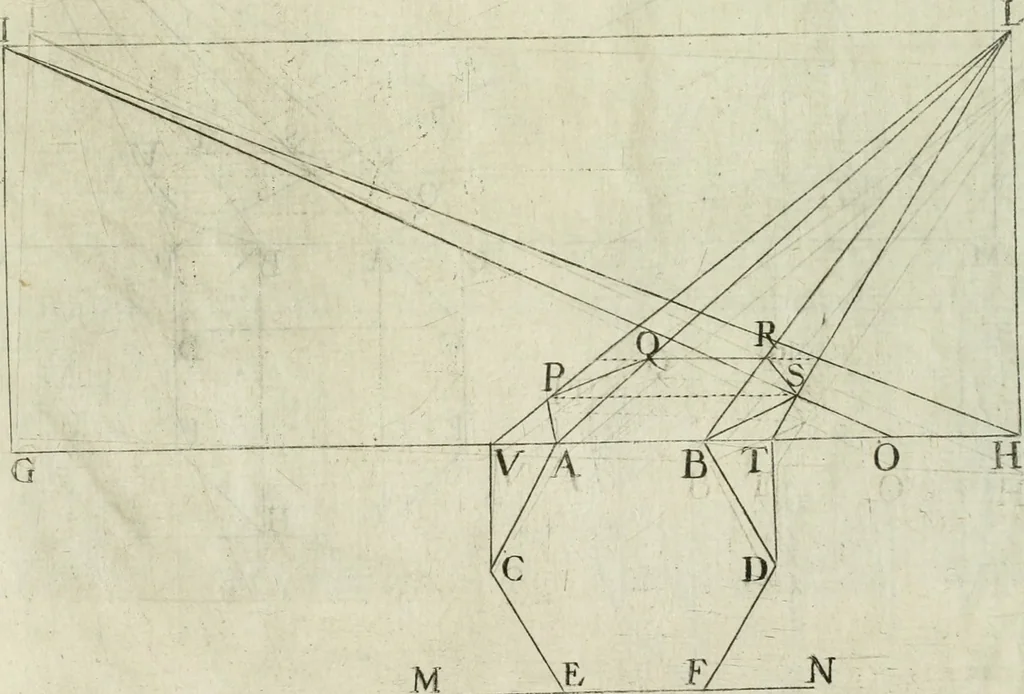 An illustration from La prospettiua pratica, 1684, leaf 16