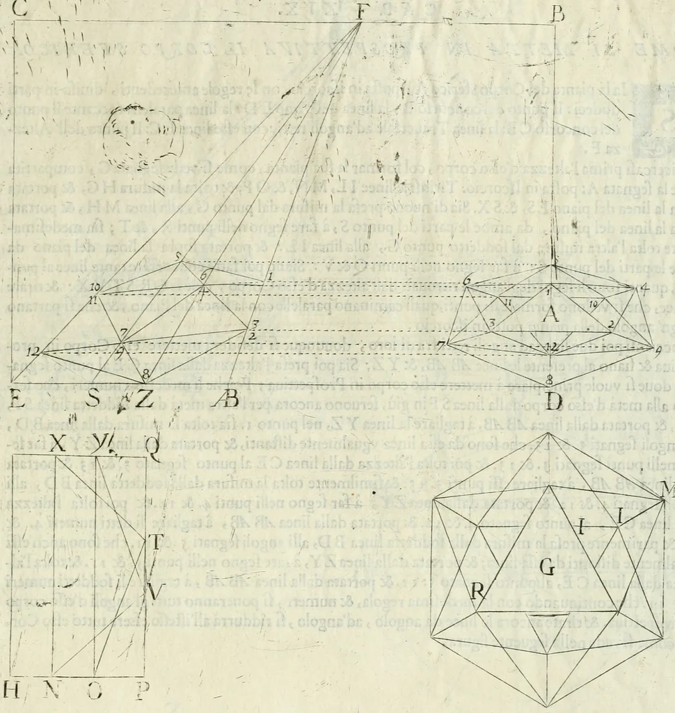 An illustration from La prospettiua pratica, 1684, leaf 32