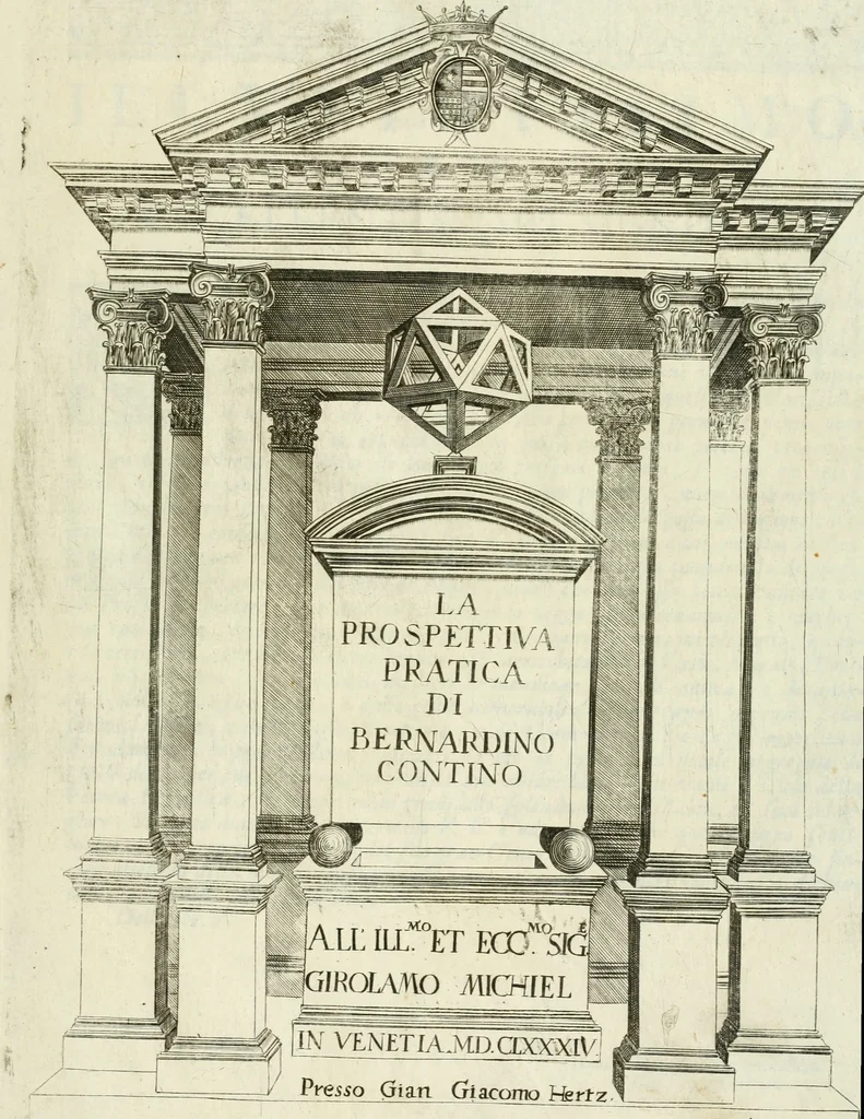 An illustration from La prospettiua pratica, 1684, leaf 4