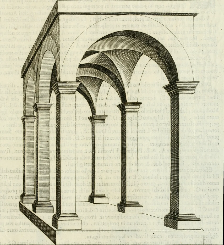 An illustration from La prospettiua pratica, 1684, leaf 48