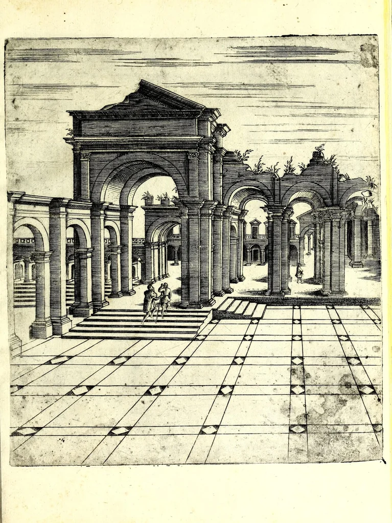 An illustration from Prospettive diverse, 1578, leaf 13