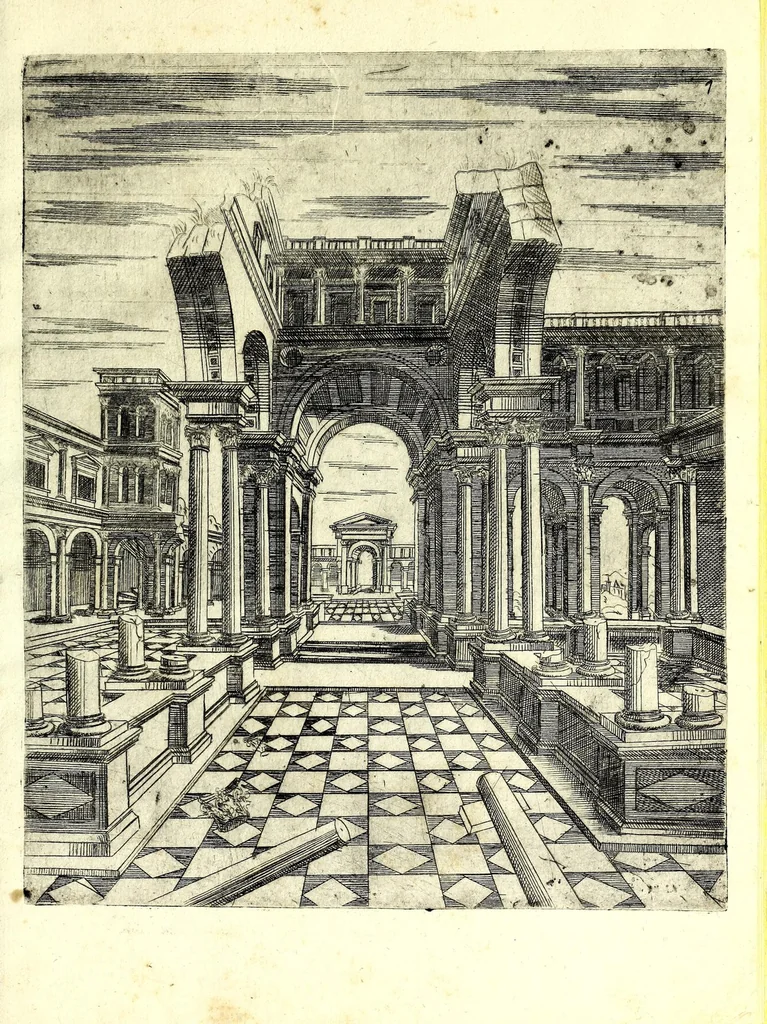 An illustration from Prospettive diverse, 1578, leaf 17