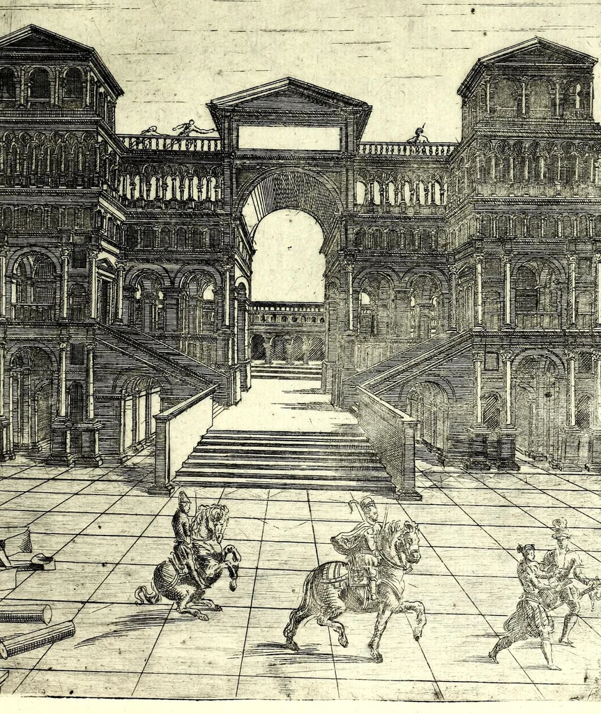 An illustration from Prospettive diverse, 1578, leaf 27