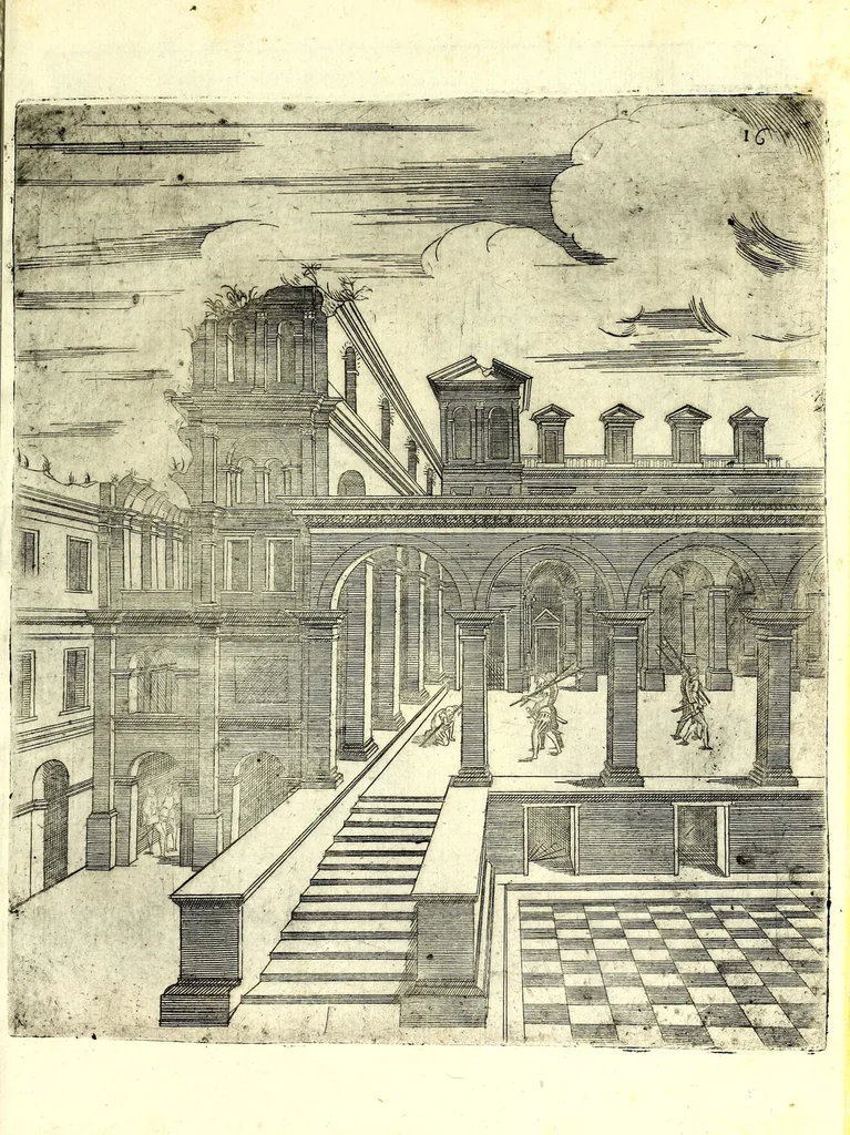 An illustration from Prospettive diverse, 1578, leaf 33