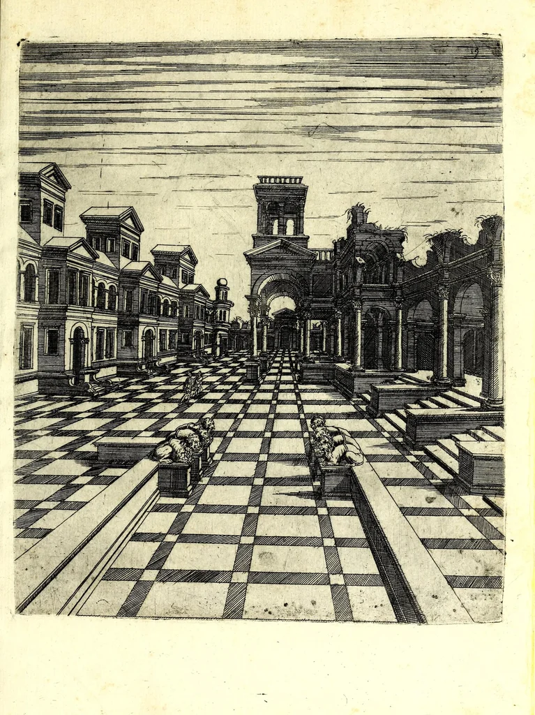 An illustration from Prospettive diverse, 1578, leaf 39