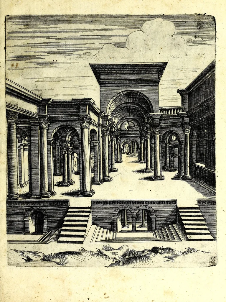 An illustration from Prospettive diverse, 1578, leaf 43