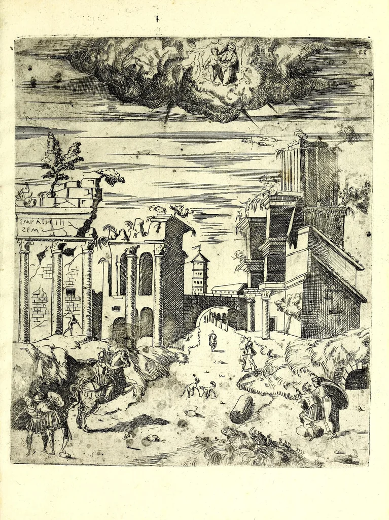 An illustration from Prospettive diverse, 1578, leaf 45