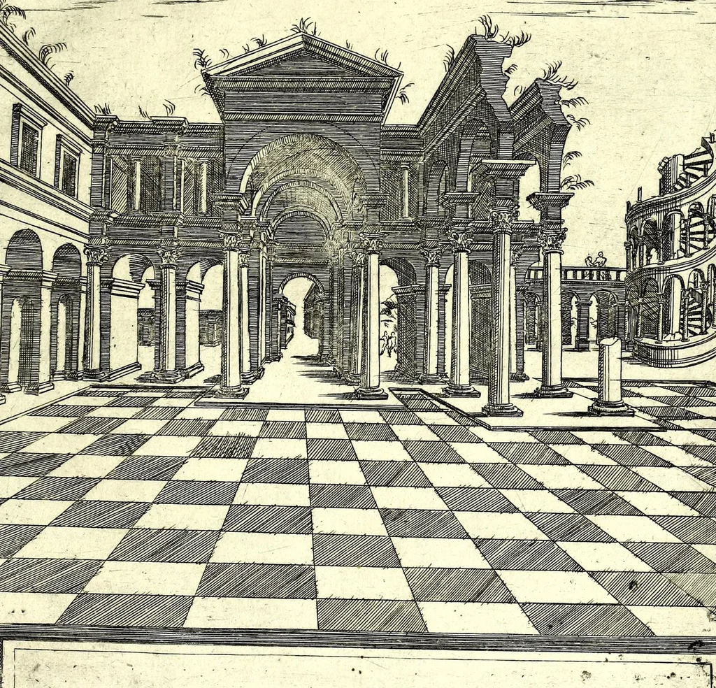 An illustration from Prospettive diverse, 1578, leaf 7
