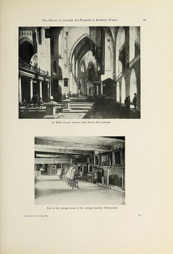 An illustration from Protection of art during war. Reports concerning the condition of the monuments of art at the different theatres of war and the German and Austrian measures taken for their preservation, rescue and research, in collaboration with Gerhard Bersu, Heinz Braune, Paul Buberl [and others], 1919, leaf 109