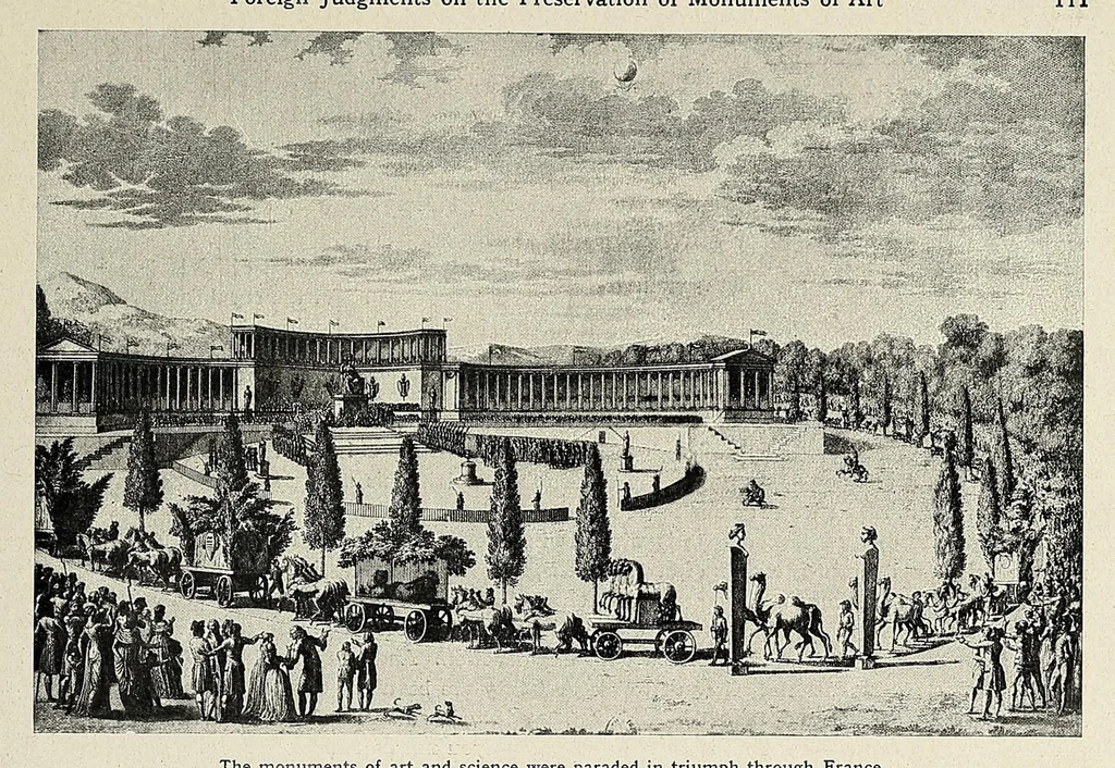 An illustration from Protection of art during war. Reports concerning the condition of the monuments of art at the different theatres of war and the German and Austrian measures taken for their preservation, rescue and research, in collaboration with Gerhard Bersu, Heinz Braune, Paul Buberl [and others], 1919, leaf 123