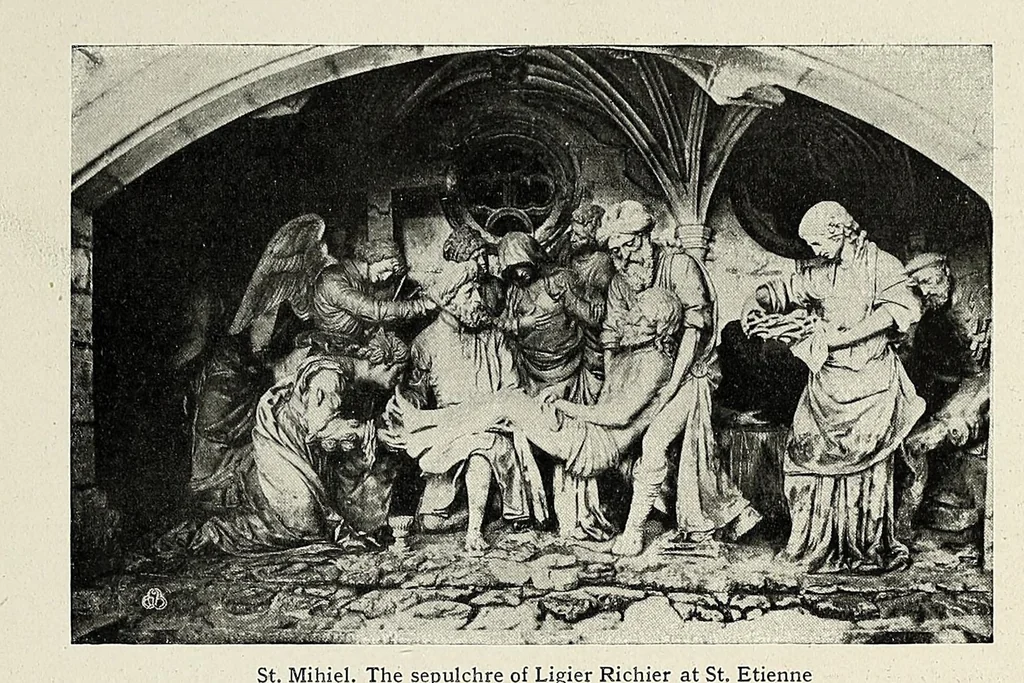 An illustration from Protection of art during war. Reports concerning the condition of the monuments of art at the different theatres of war and the German and Austrian measures taken for their preservation, rescue and research, in collaboration with Gerhard Bersu, Heinz Braune, Paul Buberl [and others], 1919, leaf 87