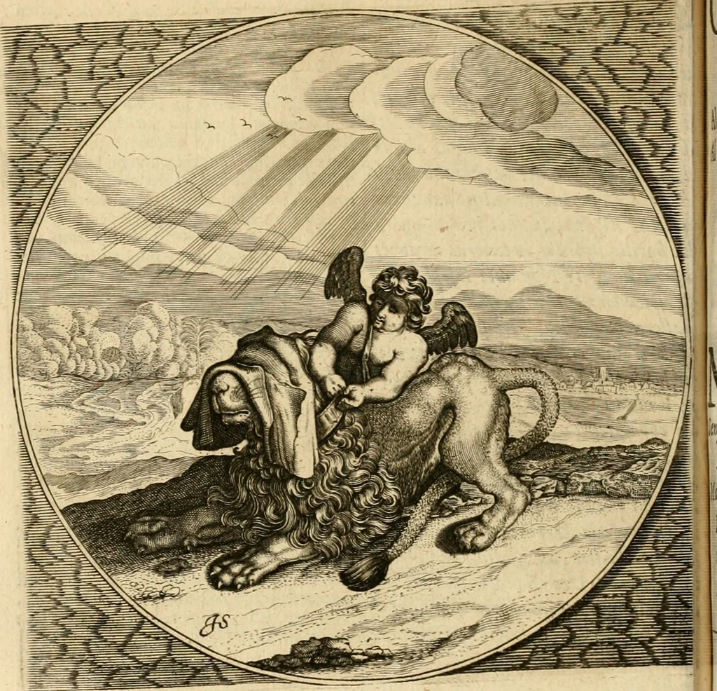 An illustration from Proteus, ofte, Minne-beelden verandert in sinne-beelden, 1627, leaf 105