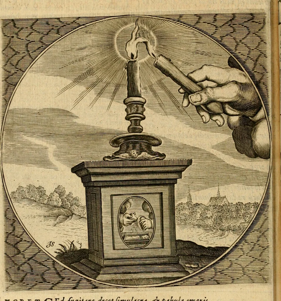 An illustration from Proteus, ofte, Minne-beelden verandert in sinne-beelden, 1627, leaf 147