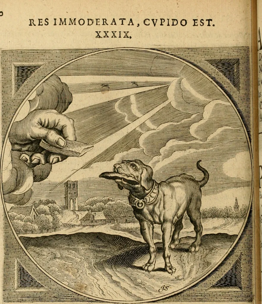 An illustration from Proteus, ofte, Minne-beelden verandert in sinne-beelden, 1627, leaf 279