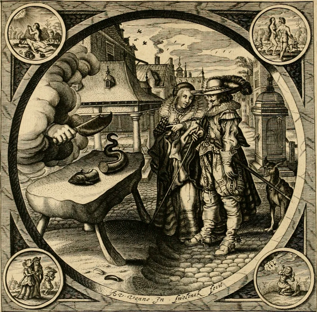 An illustration from Proteus, ofte, Minne-beelden verandert in sinne-beelden, 1627, leaf 51