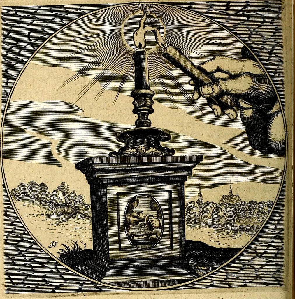 An illustration from Proteus, ofte, Minne-beelden verandert in sinne-beelden, 1627, leaf 147