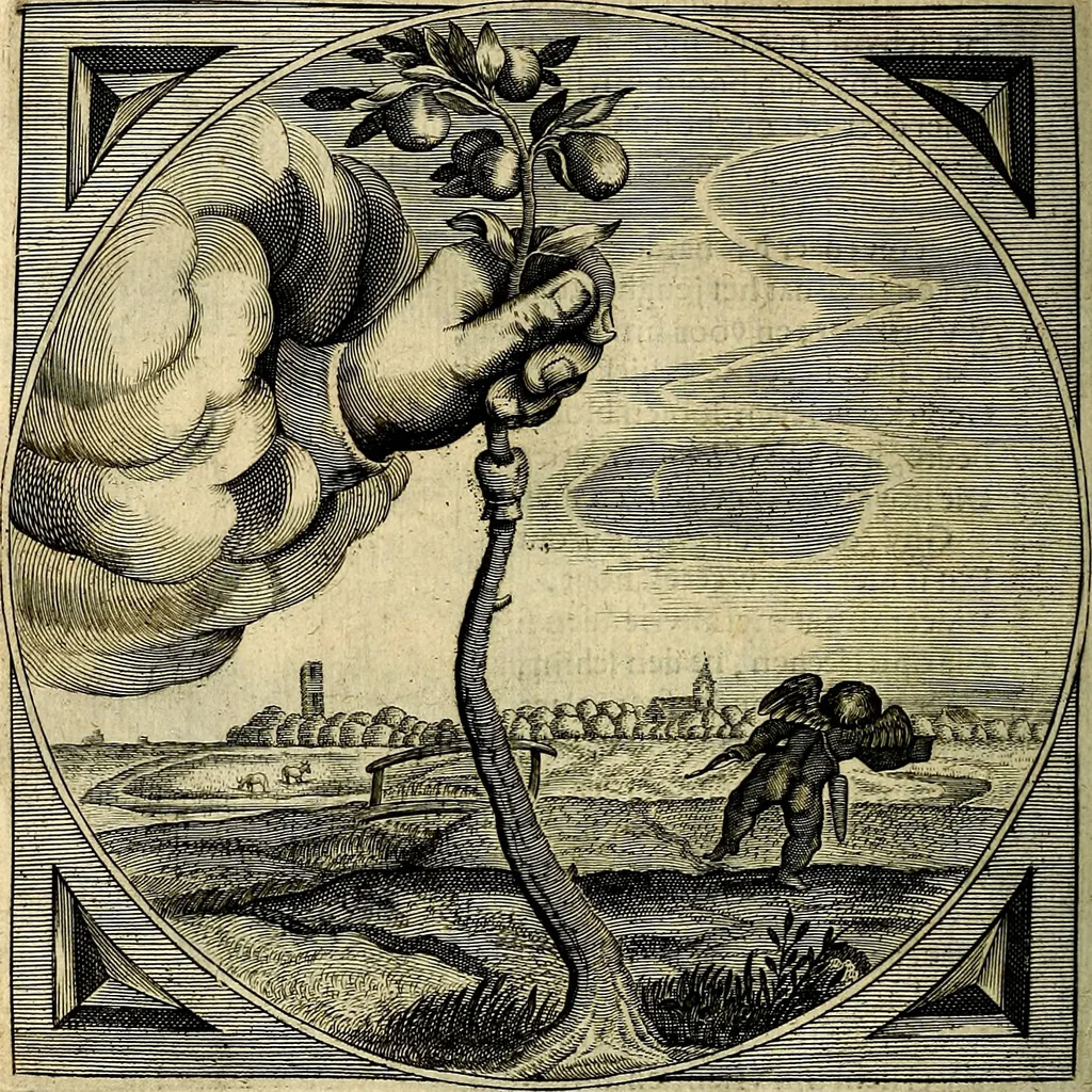 An illustration from Proteus, ofte, Minne-beelden verandert in sinne-beelden, 1627, leaf 477